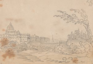 Udsigt over Vatikanet af John Robert Cozens